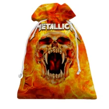 Подарунковий мішечок Metallica (вогняний череп)