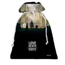 Подарочный мешочек Love death robots.