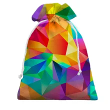Подарунковий мішечок Multicolored low poly.