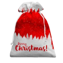 Подарочный мешочек Christmas red trees