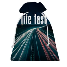Подарунковий мішечок Life fast - die young