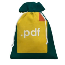 Подарунковий мішечок з написом PDF