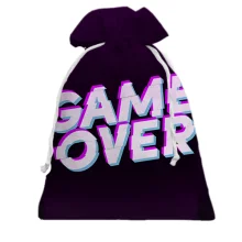 Подарунковий мішечок Game Over у стилі глітч