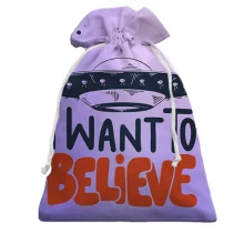 Подарунковий мішечок I want to believe з НЛО