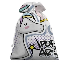 Подарунковий мішечок Pop art unicorn