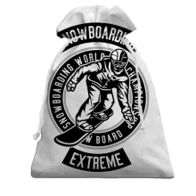 Подарунковий мішечок Snowboarding extreme