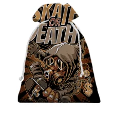 Подарочный мешочек Skate or Death