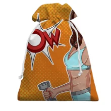 Подарунковий мішечок Fitness girl wow