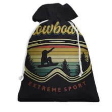 Подарунковий мішечок Snowboard extreme sport