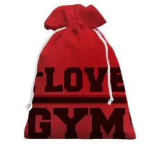 Подарочный мешочек I love gym