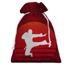 Подарунковий мішечок Karate на тлі заходу сонця