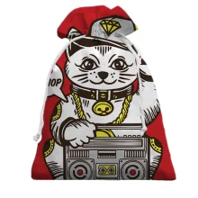 Подарочный мешочек Hip hop cat