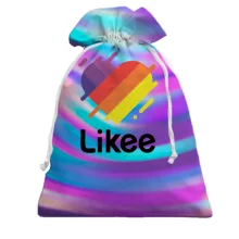 Подарунковий мішечок Likee на абстрактних хвилях