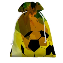 Подарочный мешочек Football Yellow