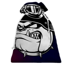 Подарочный мешочек Bulldog head pop art
