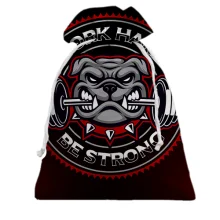 Подарунковий мішечок Work hard Be strong Bulldog