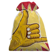 Подарочный мешочек Rasta Hand Pop Art
