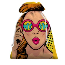 Подарунковий мішечок Girl Wow Pop Art