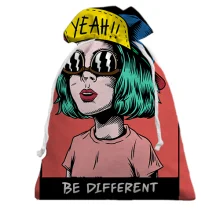 Подарочный мешочек Be different Yeah!!