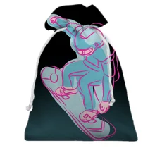 Подарочный мешочек Snowboarder Art