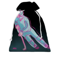 Подарочный мешочек Hockey player Art