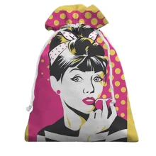 Подарочный мешочек Lovely girl Pop art