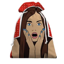 Подарочный мешочек Pop Art Girl Wow!