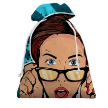 Подарунковий мішечок Pop Art Girl OMG