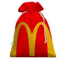 Подарочный мешочек Mc Donalds pattern