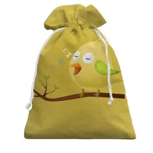 Подарочный мешочек Yellow bird sleeping