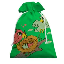 Подарочный мешочек Bird family