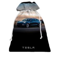 Подарунковий мішечок Dark blue Tesla