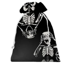 Подарочный мешочек Two skeletons
