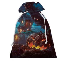 Подарочный мешочек Night halloween landscape