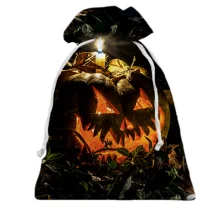 Подарочный мешочек Halloween pumpkin art 2