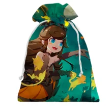 Подарунковий мішечок Anime girl and halloween cat
