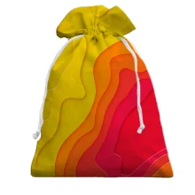 Подарочный мешочек Abstraction yellow-red