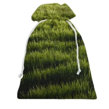 Подарочный мешочек Green grass pattern