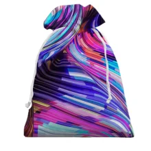 Подарочный мешочек Neon abstraction