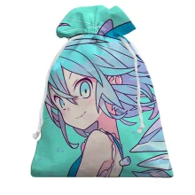 Подарочный мешочек Blue anime girl