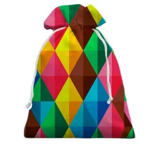 Подарунковий мішечок Multicolored rhombuses