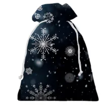 Подарочный мешочек Snowflakes pattern 2
