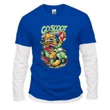 Комбинированный лонгслив со скутеристом "go scoot"