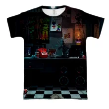 3D футболка Комната охраны - FNaF