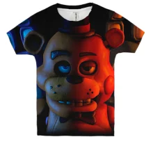 Детская 3D футболка Три аниматроника - FNaF