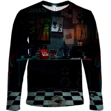 Детский 3D лонгслив Комната охраны - FNaF