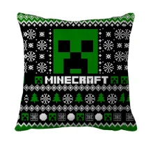 3D подушка Новогодний паттерн - Minecraft