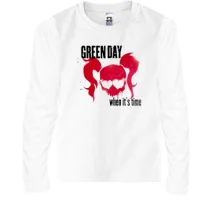 Детский лонгслив Green day - When it's time