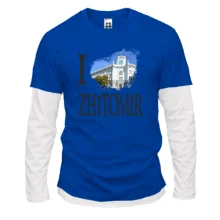 Комбінований лонгслів Я люблю Житомир