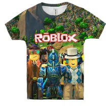 Детская 3D футболка Персонажи миров - Roblox